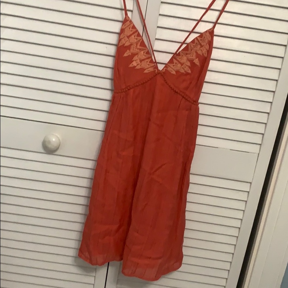 Billabong Summer Orange Tie-Back Dress